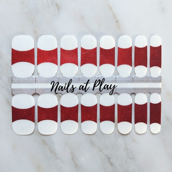 5 for $15 Nail Wraps- Sexy Frenchie (transparent) - Picture 1 of 5